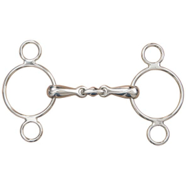 Adjustable Bridle 3 Rings French Snaffle